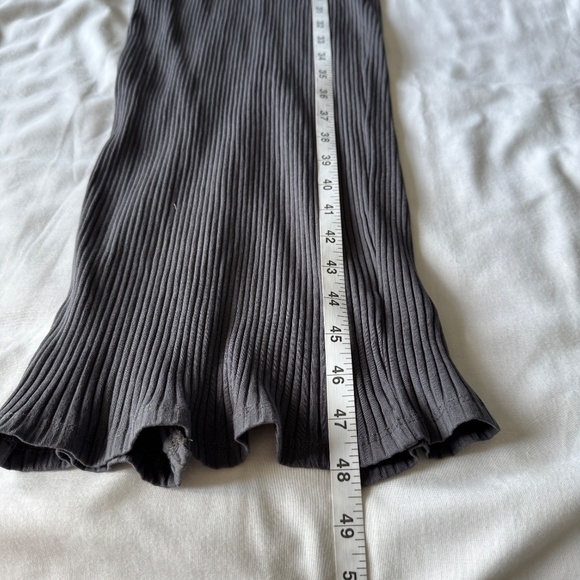 Divided H&M Long Sleeve Ribbed Bodycon Maxi Dress Gray Small - Stretch Evening - Picture 10 of 11